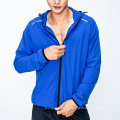 New Jacket Men Waterproof Hooded Windrunner Quick Dry Front Zip Gym Jackets For Men
